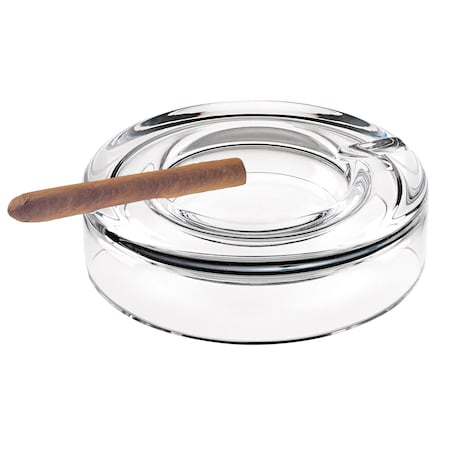 Homeroots Mouth Blown European Crystal Cigar Ash Tray 376144